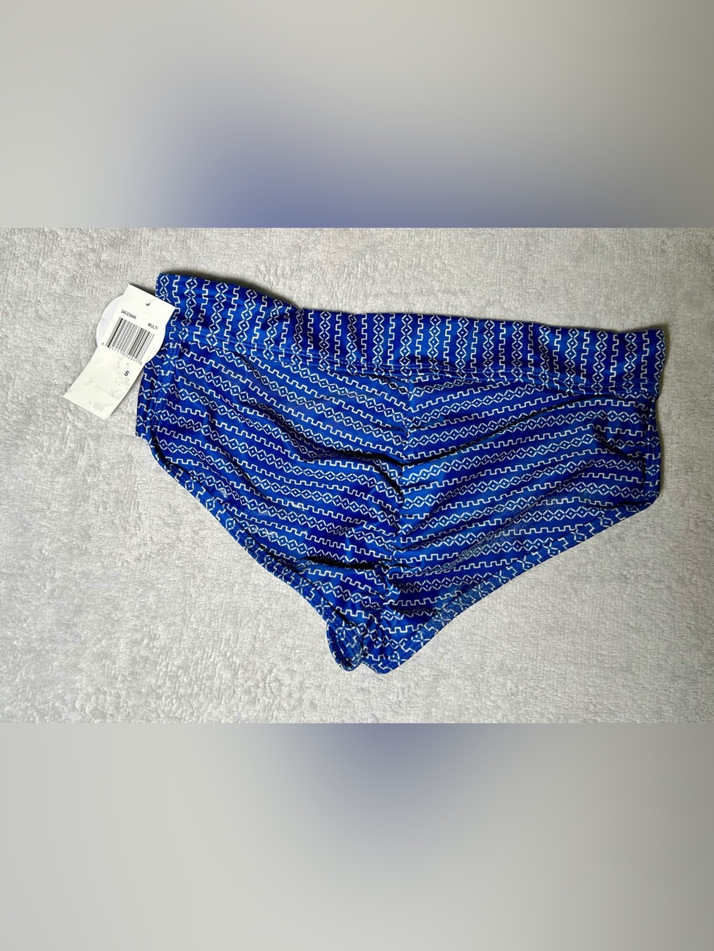 NWT!! Hot Water Blue Geo-Pattern Women Bikini Bottom Size PS - Picture 3 of 9